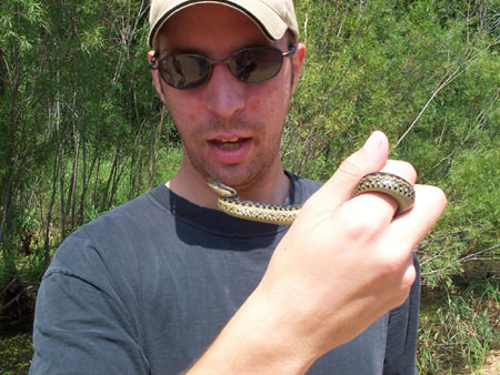 Eriq with snake